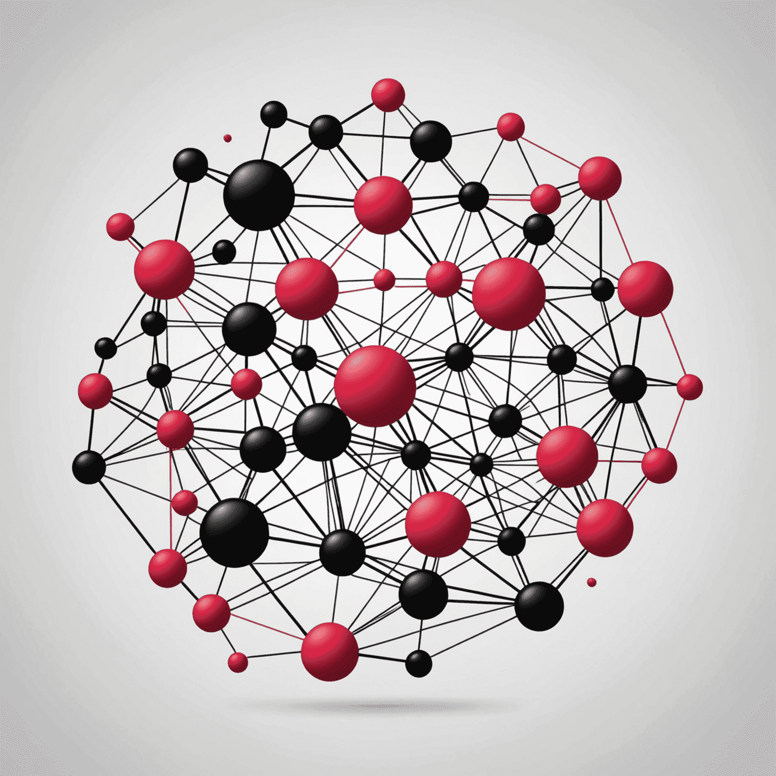 Parcticle Network logo - A modern, abstract design incorporating red, pink, black, and white elements, symbolizing a network of particles