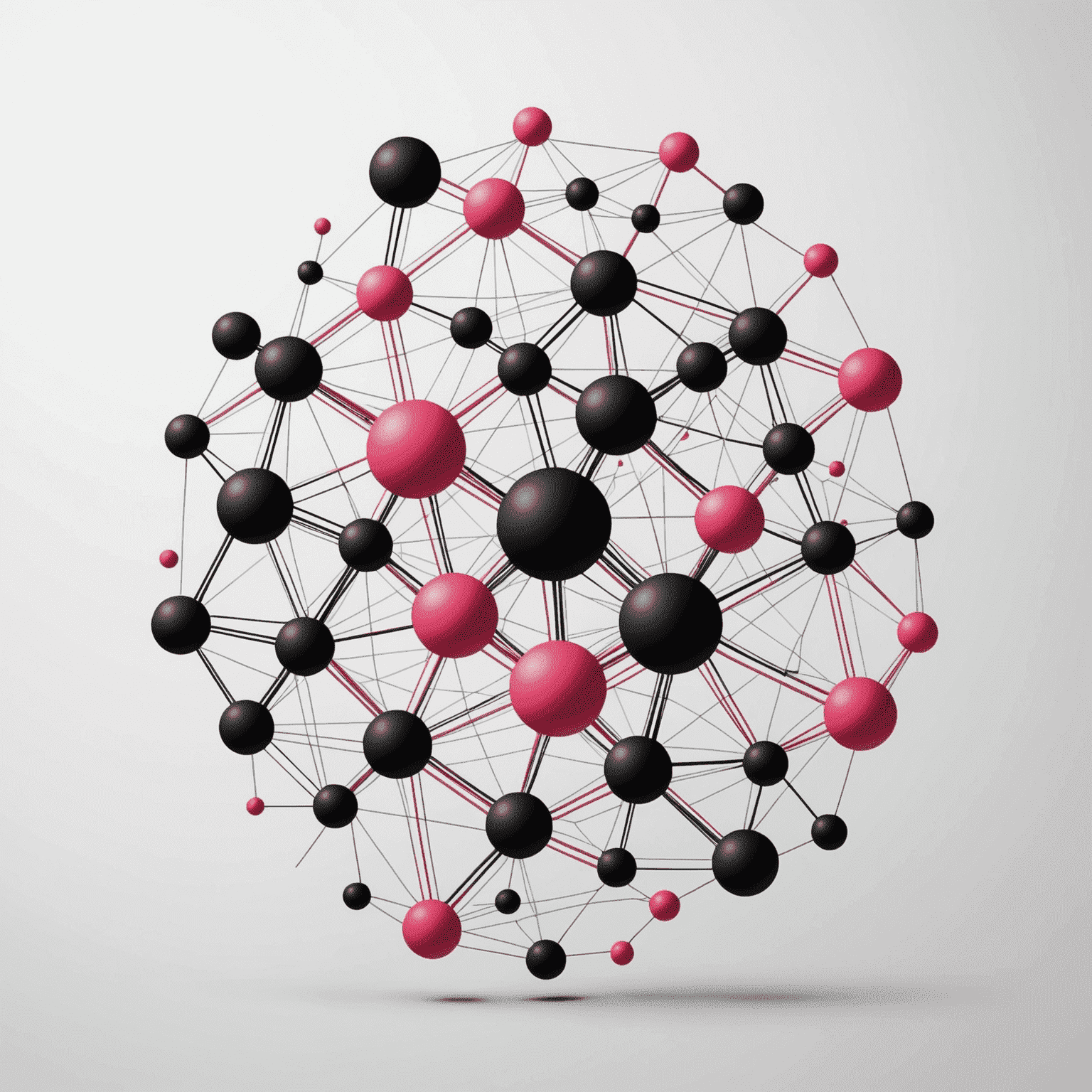 Parcticle Network logo - A modern, abstract design incorporating red, pink, black, and white elements, symbolizing a network of particles