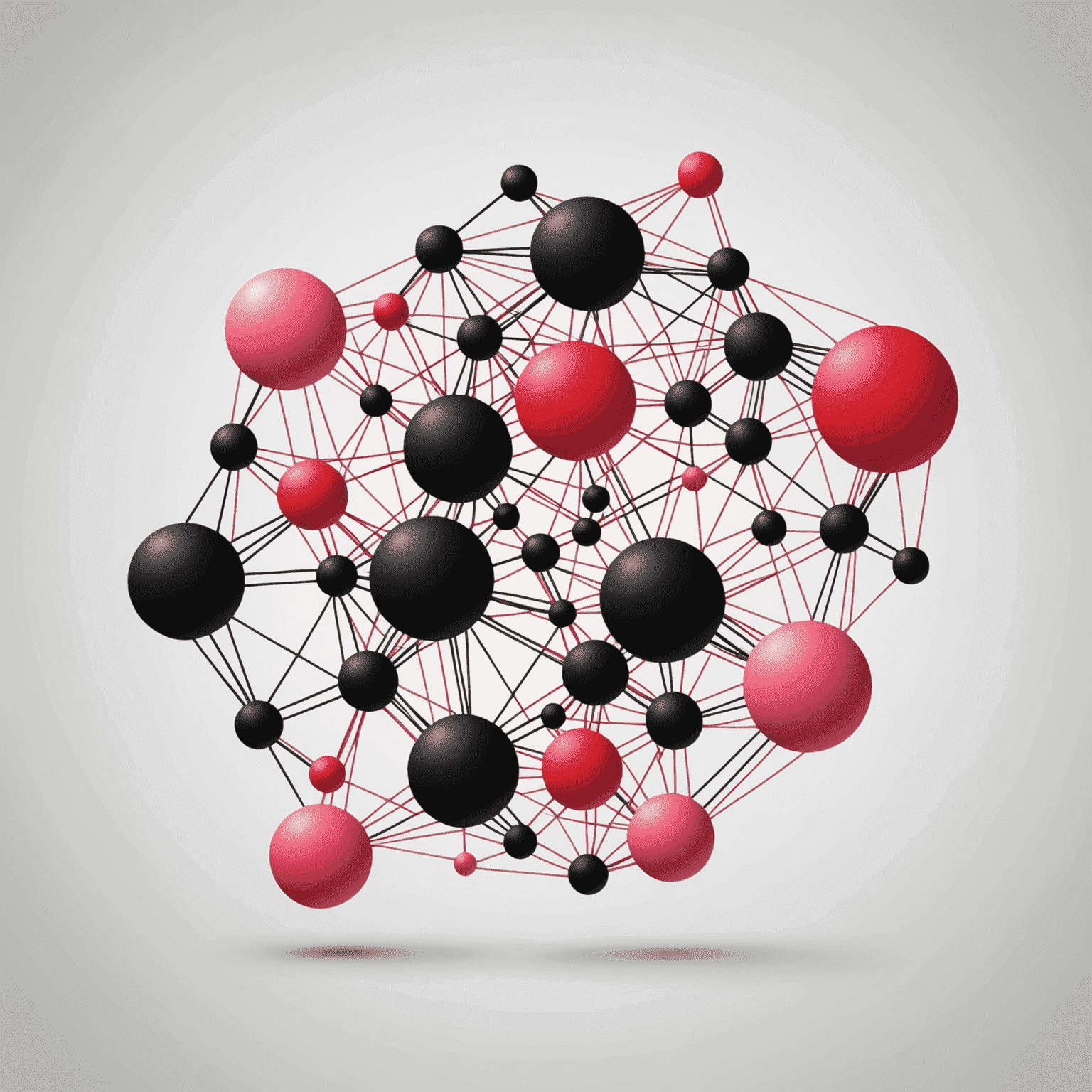 Parcticle Network logo - A modern, abstract design incorporating red, pink, black, and white elements, symbolizing a network of particles